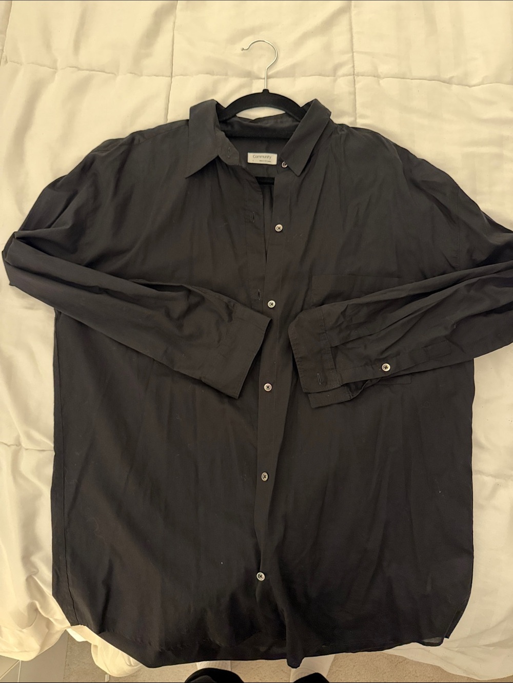 Aritzia Black Women's Button-Down Shirt